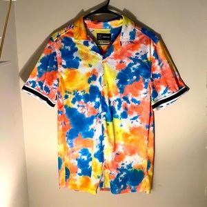 Tie Dye breathable polo